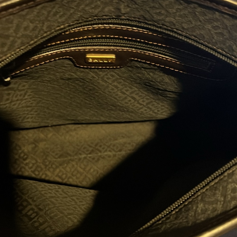 Bally Black and Brown Shoulder Bag - Picture 5 of 16